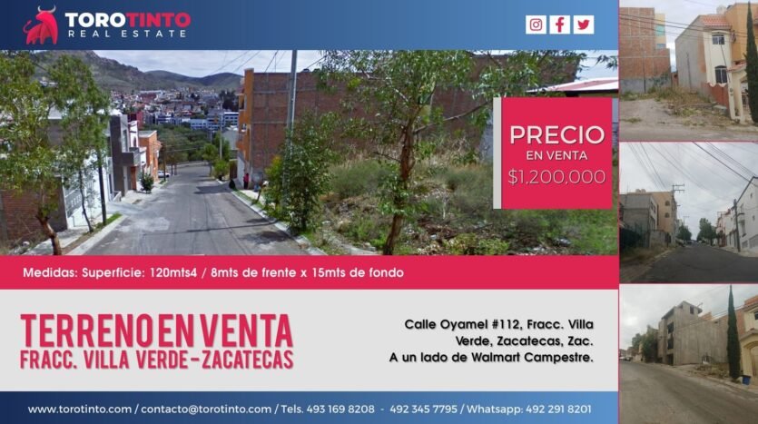 Toro Tinto Inmobiliaria - Inmobiliaria en Zacatecas - Bienes Raíces en Zacatecas - Inicio - Propiedades - Blog - Nuestro Blog - Nosotros - Servicios - Contacto
