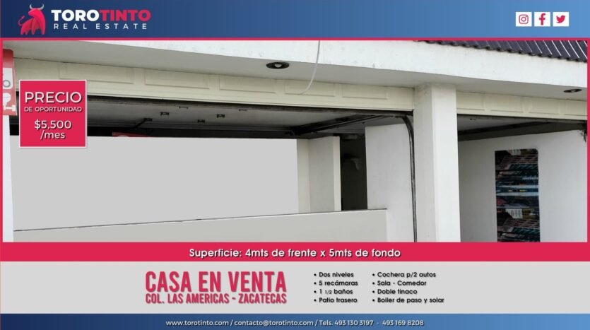 Toro Tinto Inmobiliaria - Inmobiliaria en Zacatecas - Bienes Raíces en Zacatecas - Inicio - Propiedades - Blog - Nuestro Blog - Nosotros - Servicios - Contacto
