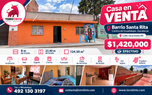 Casa en Venta en Barrio Santa Rita, Centro de Guadalupe