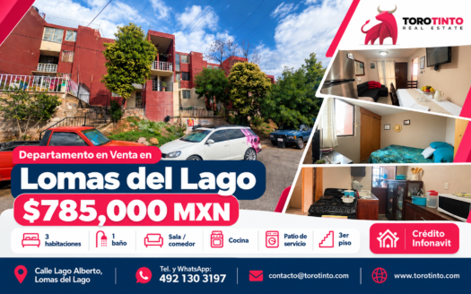 Departamento en Venta en Lomas del Lago, Zacatecas, Zac. – TT-P2-1026