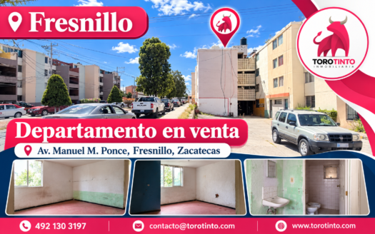 Departamento en Venta en Av. Manuel M. Ponce, Fresnillo, Zacatecas – TT-P2-1080