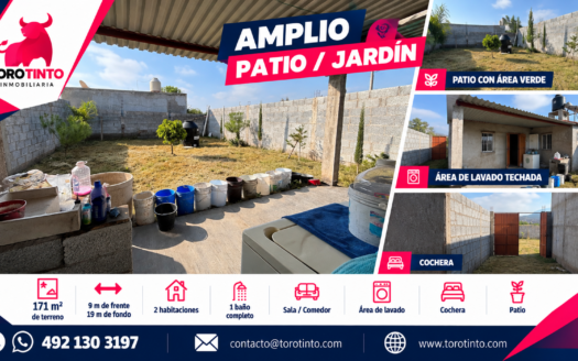 Casa de Campo en Venta en Santa Mónica, Guadalupe – 171 m², 2 Habitaciones y Patio – TT-P2-1104